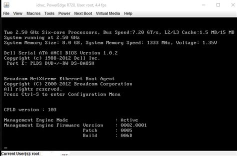 Dell PowerEdge R720 stuck on configuring Memory.